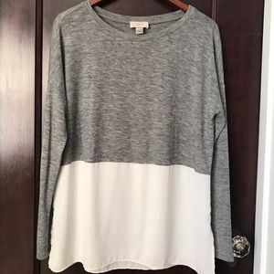 LOFT Color Block Blouse, GUC